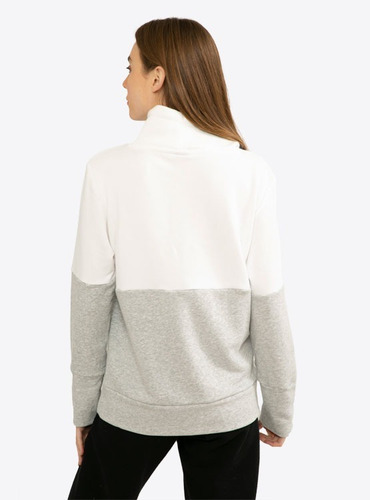 Imagen 4 de 5 de Poleron Puma Cb Puma Cowl Neck Fl Blanco
