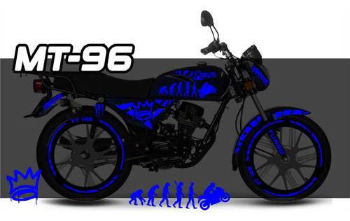 Kit Stickers Reflejantes Ft 125 Ts Ft125ts Ft 125 Italika Sp