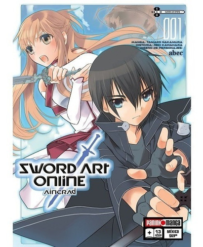 Sword Art Online Aincrad Tomos 1 Y 2 Originales Panini Manga