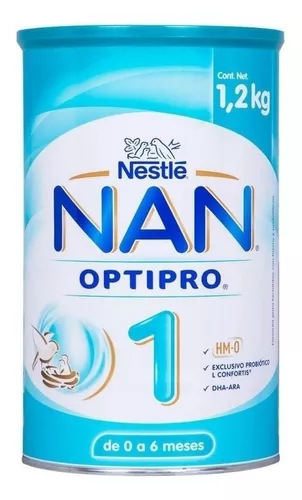 Leche de fórmula en polvo sin TACC Nestlé Nan Optipro 1 en lata de 1 de  1.2kg - 0 a 6 meses