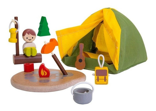 Set De Camping Plan Toys Juguetes Madera