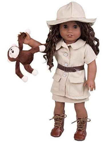 Safari Muñeca Traje Explorador Equipar 6 Piezas Conjun...