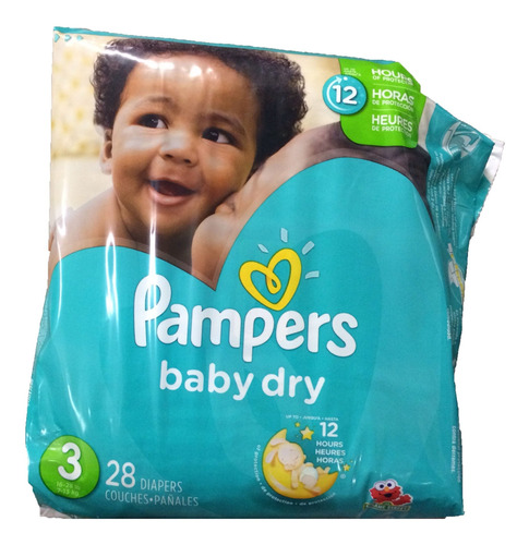 Pampers Paales  3conv. Pack, Baby Dry, 1