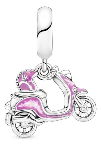 Charm Vespa Rosa Colgante Pandora | Plata Ag S925 Ale