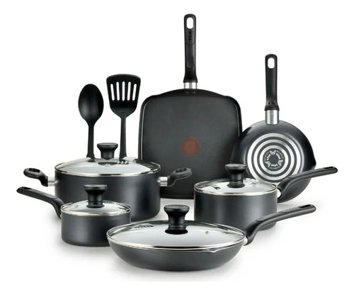 Set De Cocina T-fal Easy Care 12 Piezas - Importado