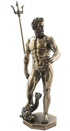 1175 Pulgadas Figura Griega Poseidon Con Tridente Decoracir