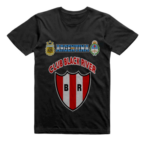 Remera Infantil Negra Club Black River Gualeguaychu