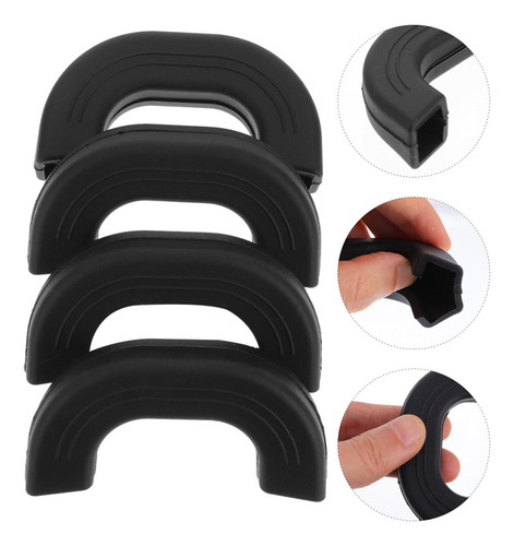 4 Fundas De Silicona Para Mango De Soporte De Olla Caliente