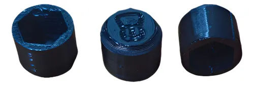 Tapa Tuercas Con Logo Tornillos Hexagonal Tirafondo X10 Unid