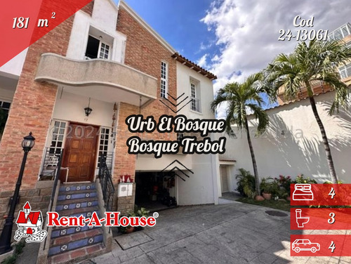 Townhouse En Venta Urb El Bosque Urbanismo Cerrado 24-13061 Jja