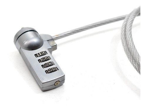 Imagen 2 de 6 de Cable De Seguridad Para Notebook Nisuta Tipo Kensington