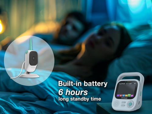 Cámara De Monitor De Bebé Visión Y Nocturna Con Cámara Qhd 2