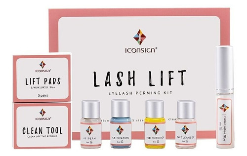 Kit Lash Lifting De Pestañas Rizado Marca Iconsign Dama