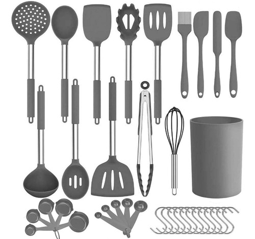 Juego De Utensilios De Cocina De Silicona, Juego De 25 Utens