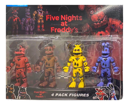 Muñecos Fnaf Nightmare Five Nights At Freddy X4 Sprintrap