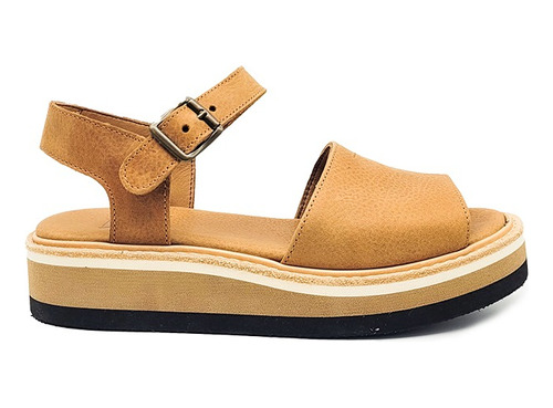 Sandalias Cuero Mujer Plataforma Livianas Moda Mdz Alana