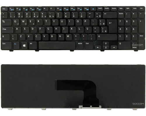 Teclado P/ Dell P28f Pk130sz1a32 0j84th V137325ar1 Br Com Ç