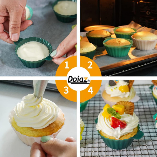 Moldes De Silicona Reutilizables Para Hornear Cupcakes, Mold