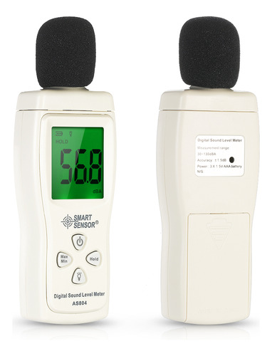 Medidor De Nivel De Sonido Smart Meter Decibel 30-130dba