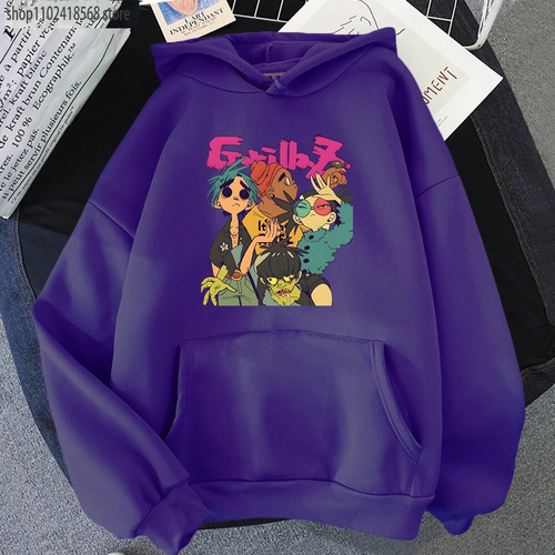 Gorillaz-sudadera Con Capucha De Algodón Para Hombre Y Mujer