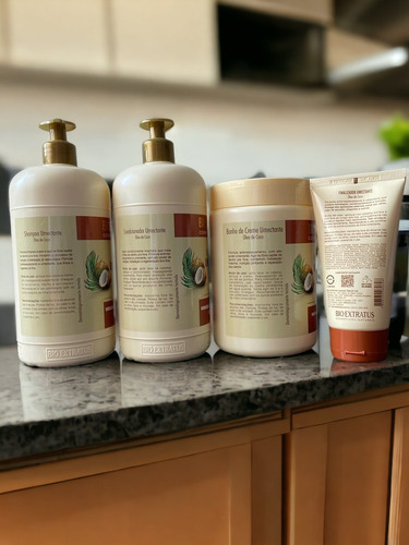 Kit 1 Shampoo 1 Cond 1 Banho De Creme 1 Litro 1 Final. 150