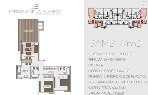 Imagen 7 de 21 de Departamentos 2 Ambientes Dentro Del Barrio Privado La Alameda -canning