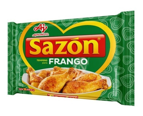 Tempero Sazón P/ Frango 60g - Condimento Para Pollo- Brasil