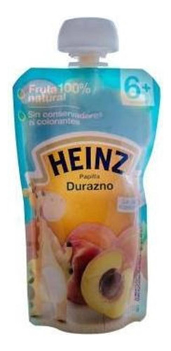 Papilla Para Bebé Heinz Sabor Durazno Pouch 113g