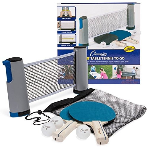 Set Portátil Champion Sports Para Tenis De Mesa Awtset