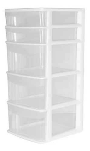 Cajonera Gabinete Organizador Archivero Blanco 5 Cajones