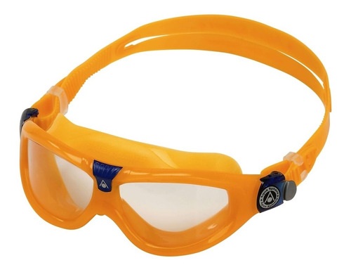 Máscara Natação Seal Kids 2.0 Lente Transparente Aqua Sphere Cor Laranja