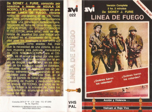 Linea De Fuego Vhs The Boys In Company C Vietnam Belico 1978