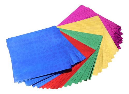 Z 3 Kit De Papel Holográfico Plegable Para Origami - 3