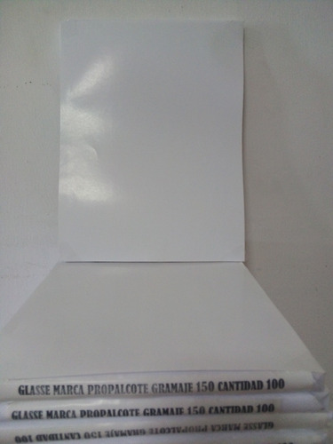 Papel Glasse Tamaño Carta 200 Gr/m 100 Unidades
