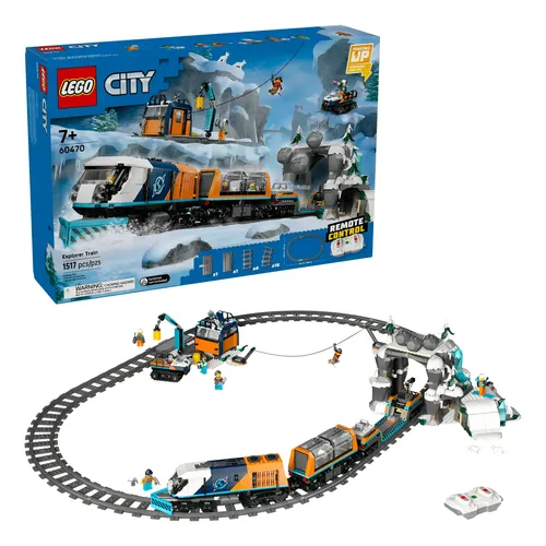 エイゴ ミニ ラボ 1 2 3 セット Lego Cidade 60470 City Trem Expresso Ártico Dos Exploradores