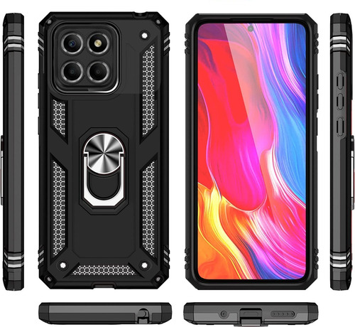 Funda Uso Rudo Anillo Magnetico Para Huawei Honor