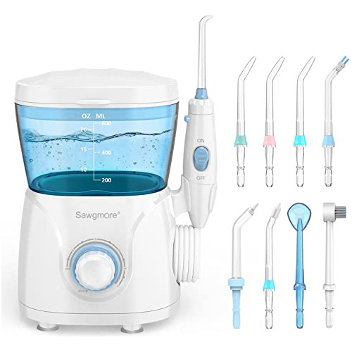 Sawgmore Water Flosser Oral Irrigator, 600ml Large Capacity,