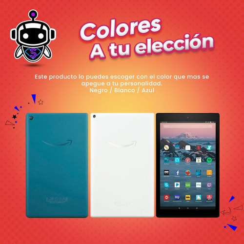Imagen 6 de 8 de Tablet Amazon Fire Hd 10 2gb Ram 32gb + Alexa = Samsung Tab