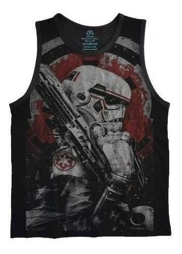 Camiseta  Regata Storm Trooper Star Wars Plus Size