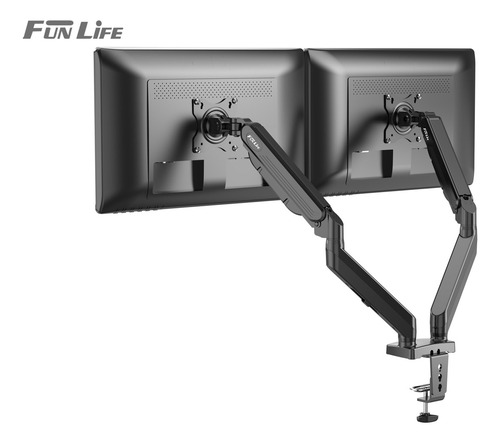 Soporte Monitor Doble Escritorio Tv/monitor 2 Brazos 17-27