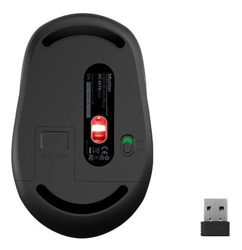 Mouse Meetion Portátil Bluetooth Inalambrico R570 Febo Color Rosa