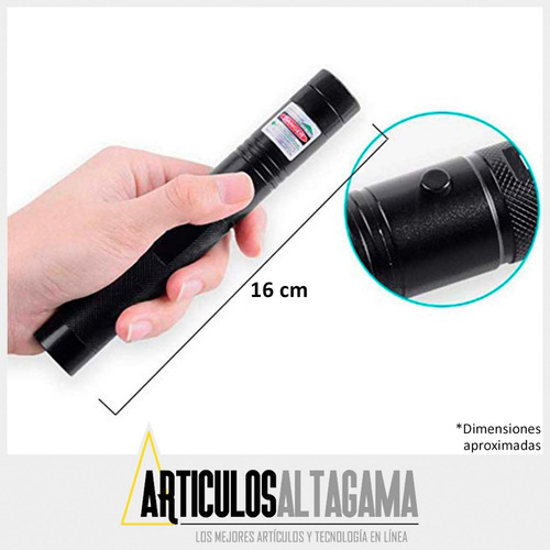 Imagen 3 de 5 de Puntero Laser Verde Largo Alcance Recargable Llave Bloqueo