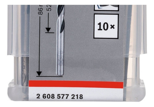 Imagem 2 de 3 de Broca Hss Pointtec 5.0 X 52 Mm Unitário 2608577218 Bosch