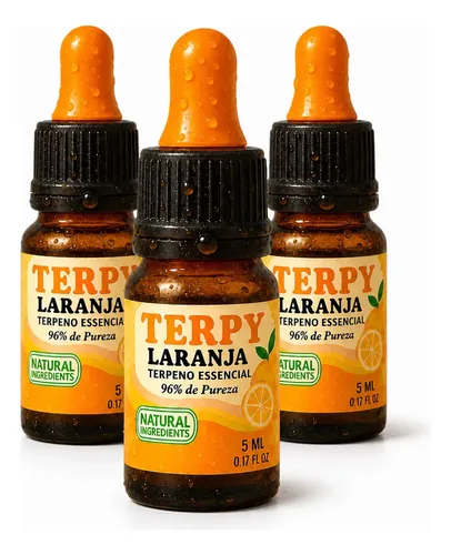 Kit 3 Terpeno Laranja Concentrado Natural Strain Dab Green