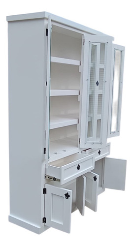 Mueble Rústico Le Trae Hermosa Vitrina Para El Hogar