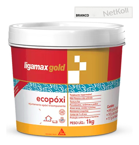 Rejunte Époxi Ligamax - Branco 1kg