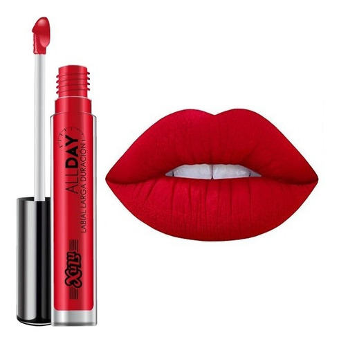 Imagen 3 de 7 de Labial Líquido Intransferible All Day Larga Duración Z249