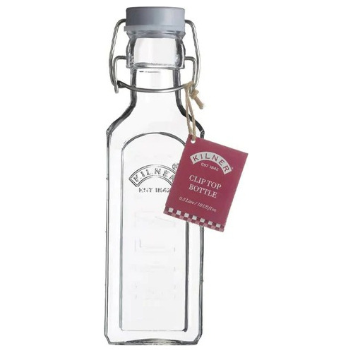 Botella Tapa Gris Con Cierre Clip 0.3 Lts Kilner