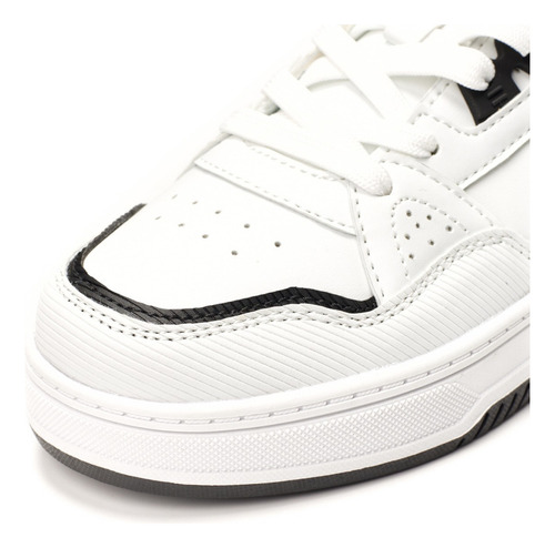 Zapatilla Colegial Blanca Y Azul Board Atomik