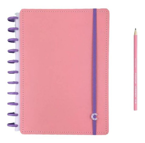  Caderno Inteligente CIGDP4004 80 folhas  offset unidade x 1 27cm x 24cm rose rose g+ cor rose g+